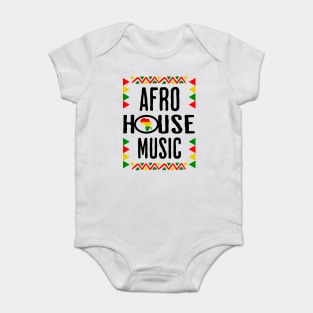 AFRO HOUSE  - Continent Culture (black print) Baby Bodysuit